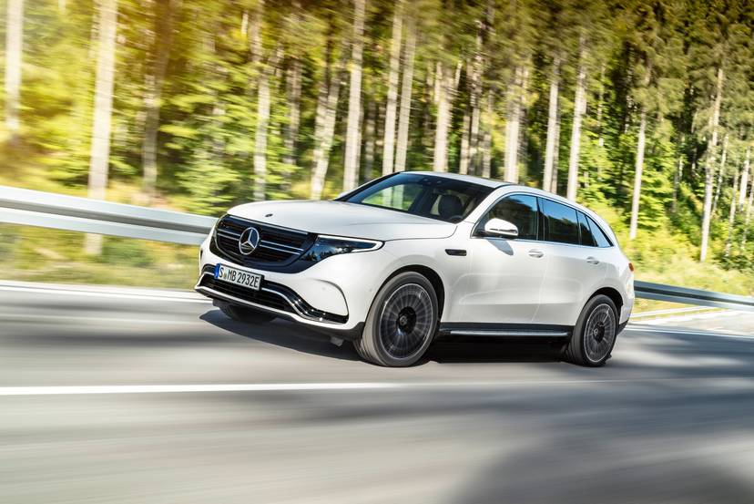 White 2020 Mercedes-Benz EQC