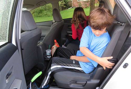 Booster seats help children fit adult seat belts, News