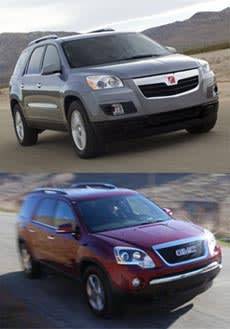 2009 GMC Acadia, Buick Enclave, Chevy Traverse, Saturn Outlook Are