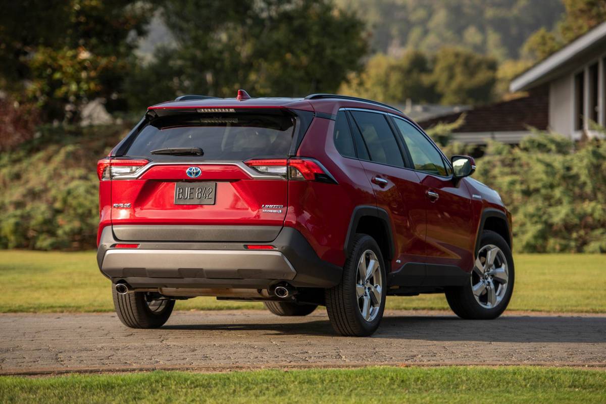 2021 Toyota RAV4 Limited HV most available used evs 2024 exterior 05 jpg