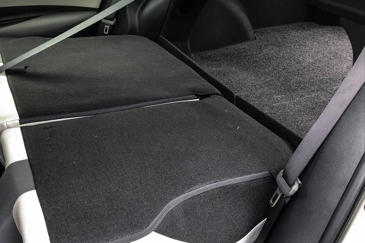 TOYOTA COROLLA - HOW TO LAY DOWN REAR SEATS 