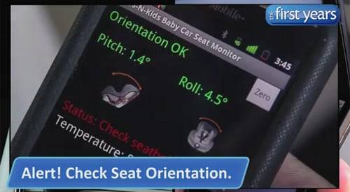 Car seat hotsell that alerts parents