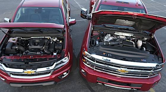 Chevrolet pickup truck diesel engines