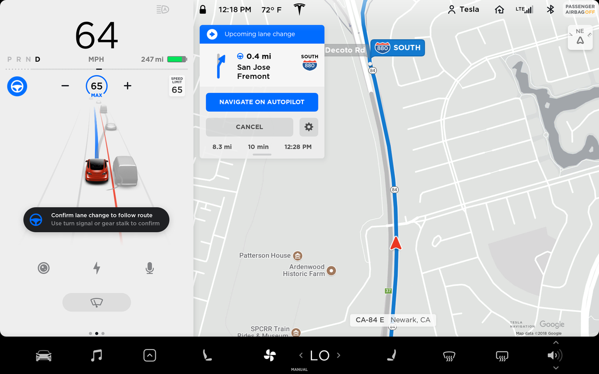 Cannot change lanes UI png