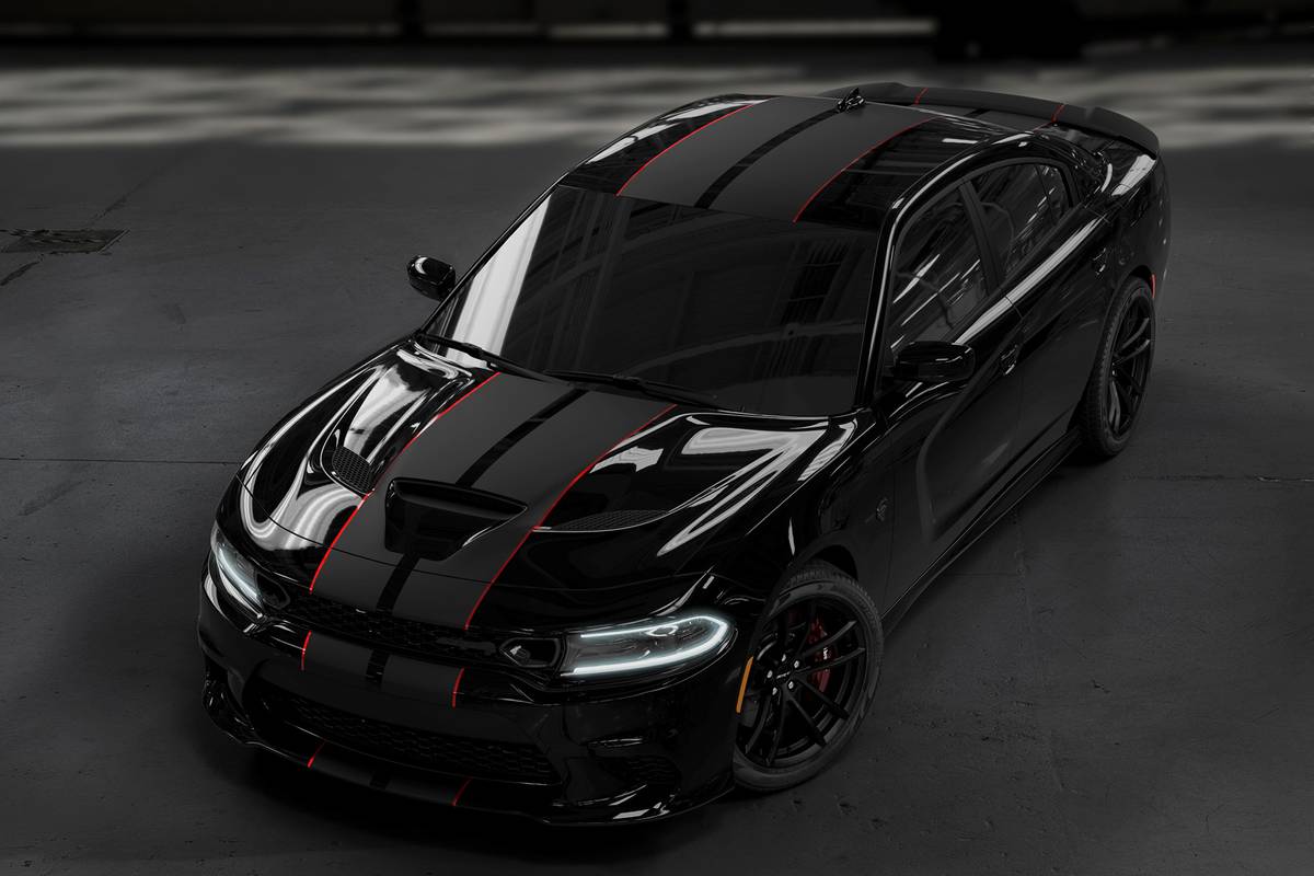 all black dodge charger