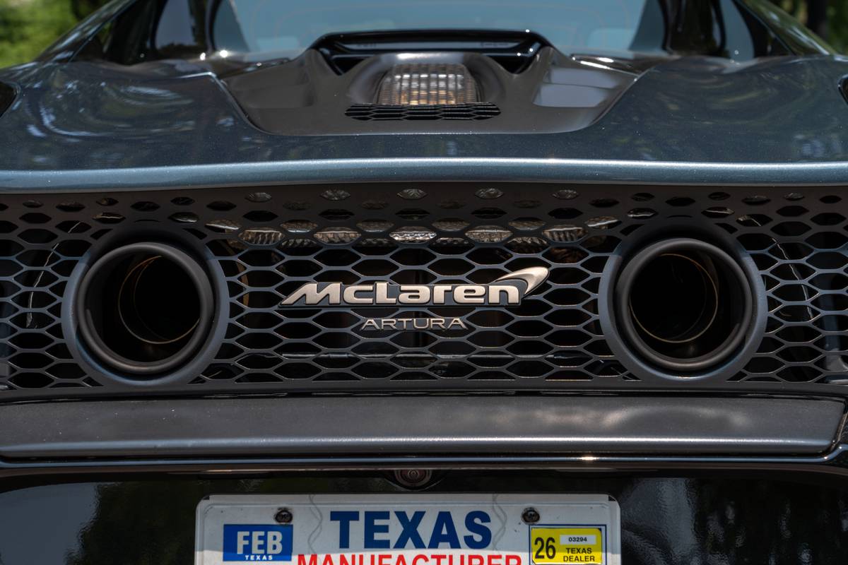 McLaren Artura Spider 2025 13 exterior rear badge jpg