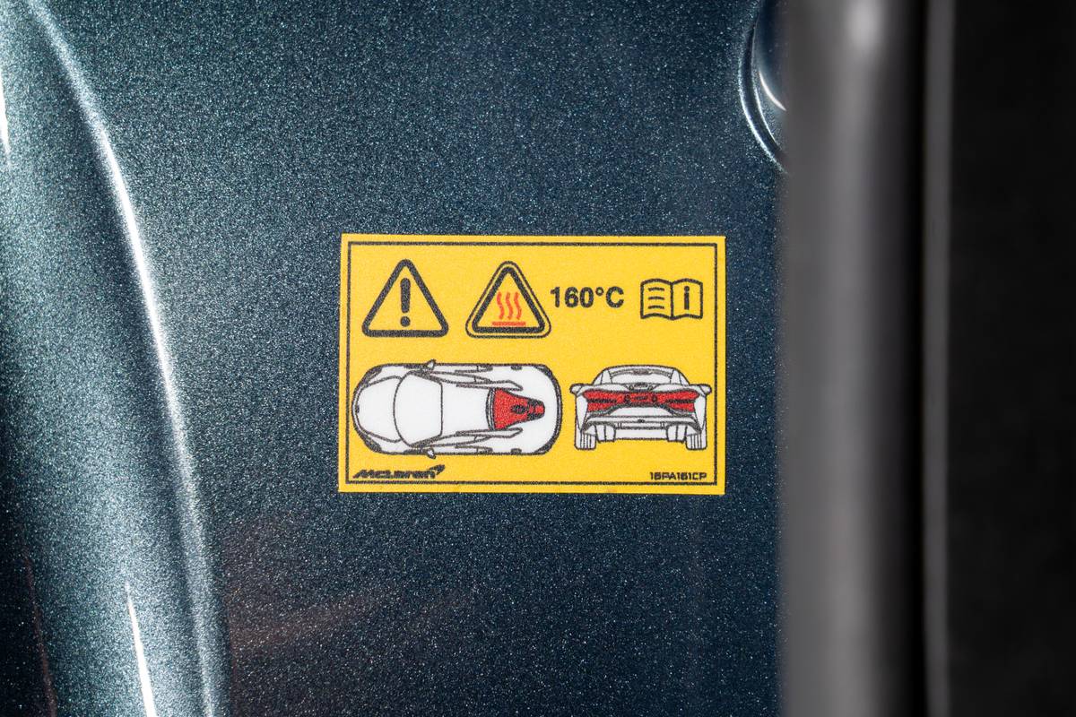 McLaren Artura Spider 2025 46 interior warning sticker jpg