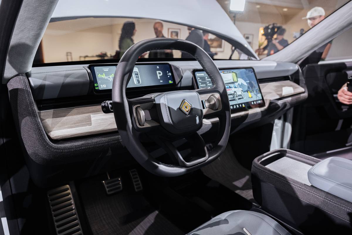 Rivian R2 interior steering wheel bl 21 jpg