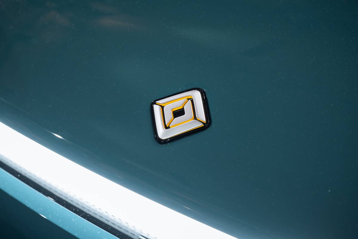 Rivian R3X exterior badge bl 13 jpg