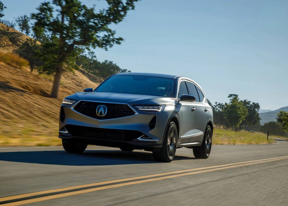 acura mdx prototype oem 06 angle  dynamic  exterior  front jpg