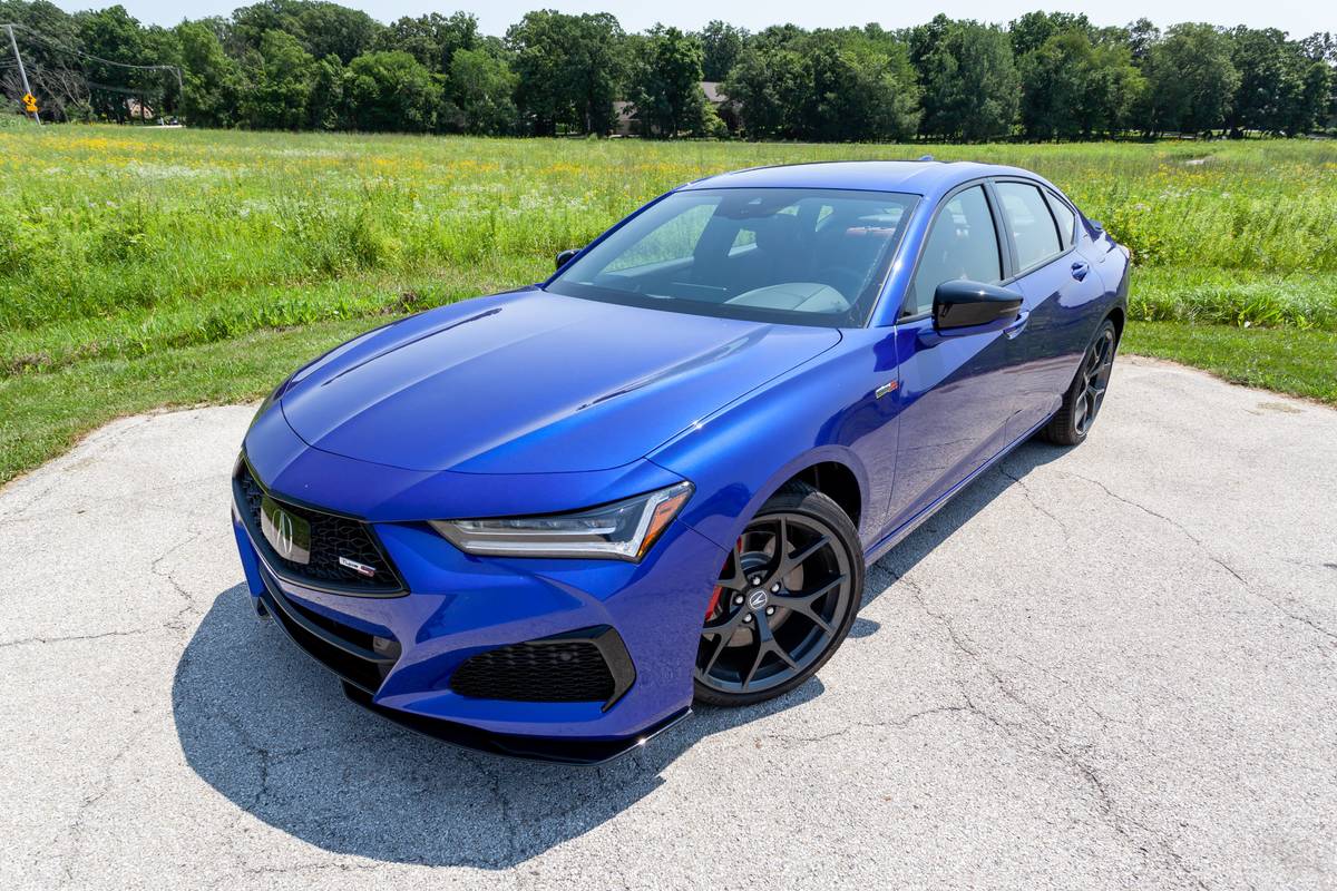 acura tlx type s 2021 02 angle blue exterior front sedan scaled jpg