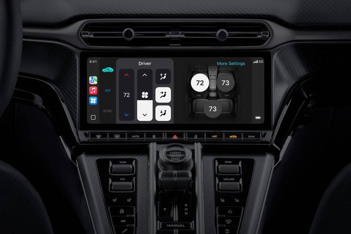 apple carplay ultra 22 interior center stack display oem jpg
