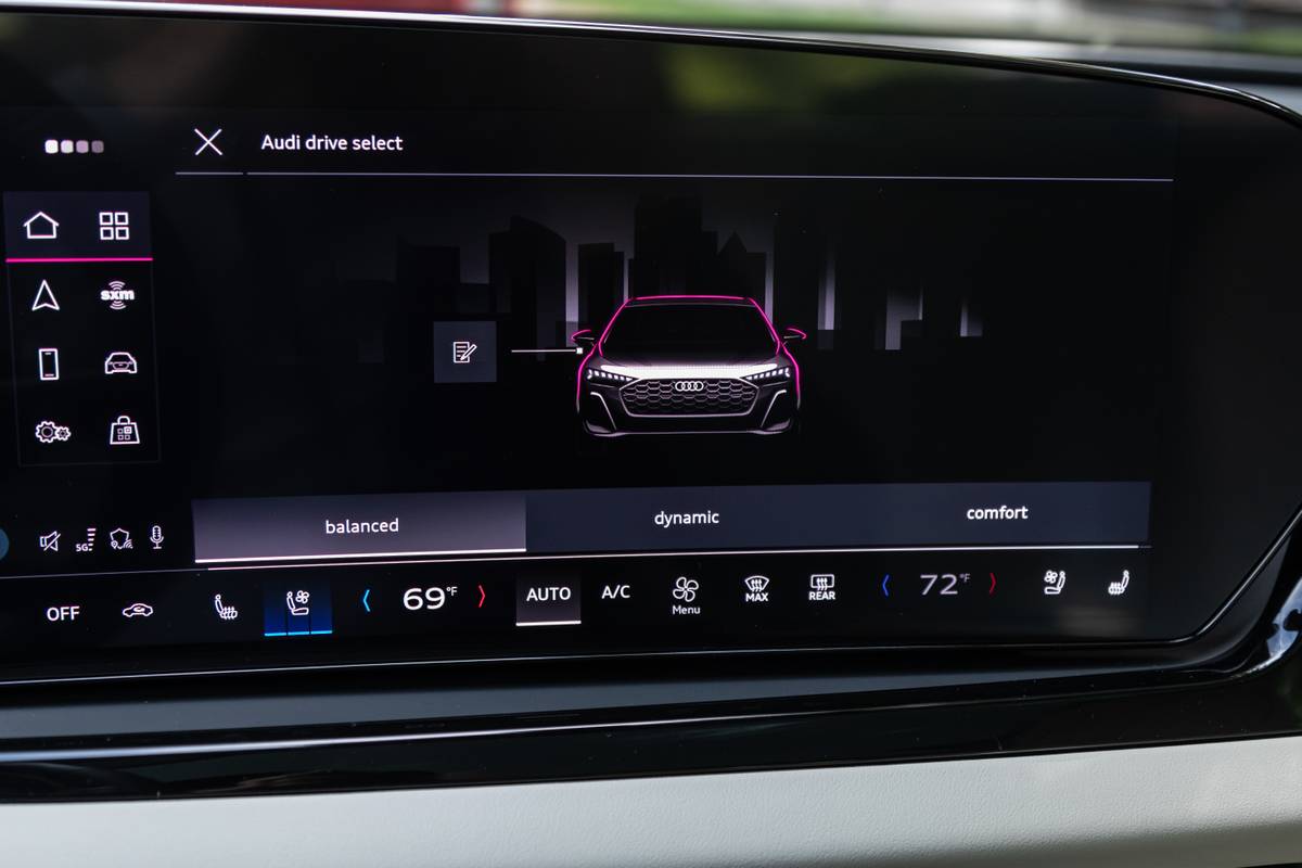 audi a5 2025 30 interior center stack display jpg