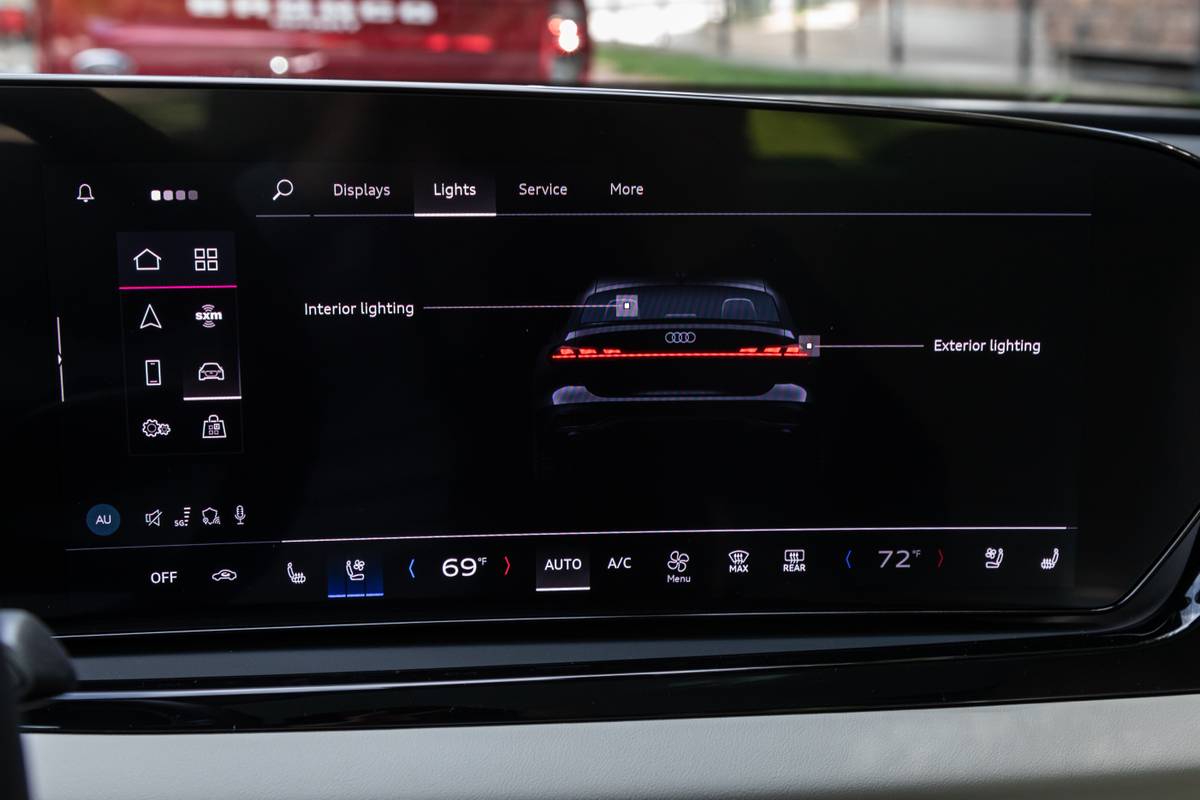 audi a5 2025 35 interior center stack display jpg