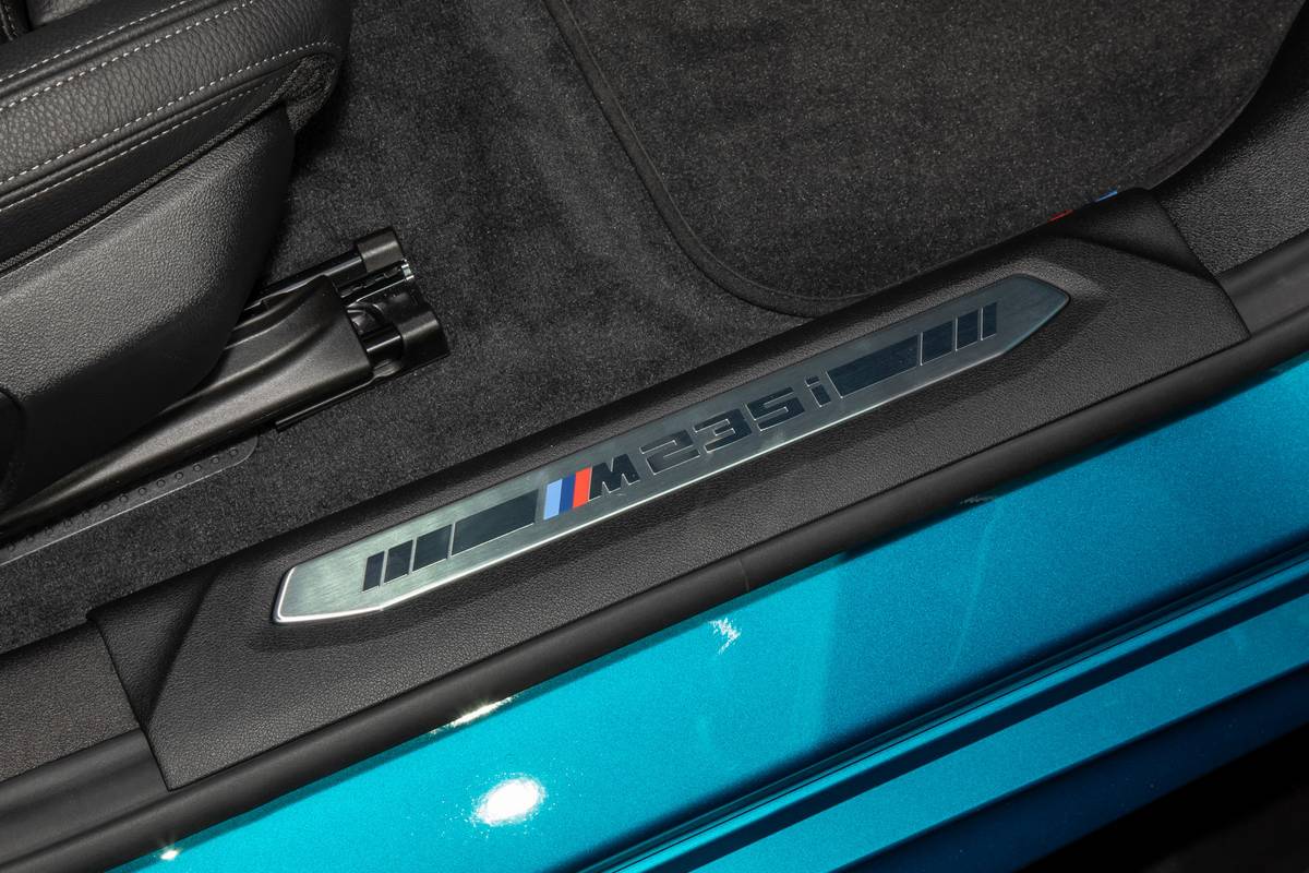 bmw m235i gran coupe 2020 cl 23 interior doors badge jpg