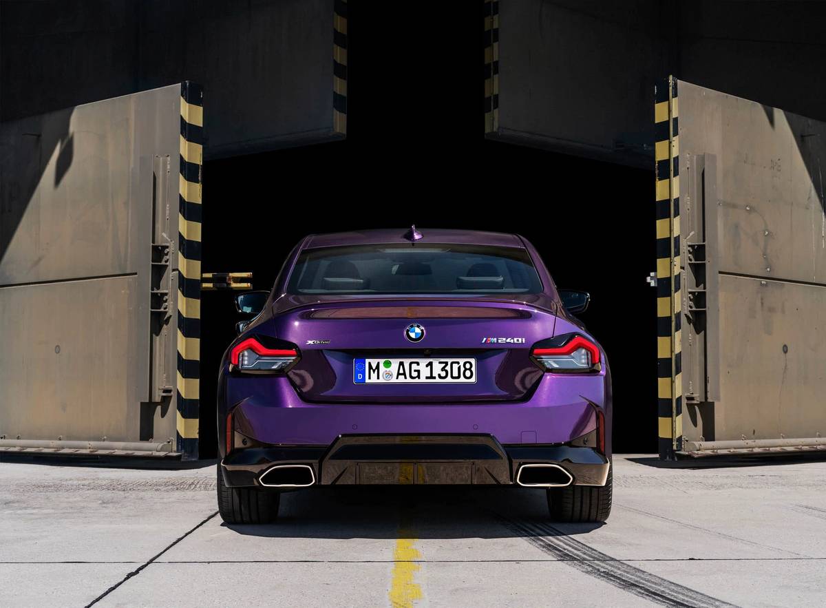 bmw m240i xdrive coupe 2022 oem 02 exterior  purple  rear jpg