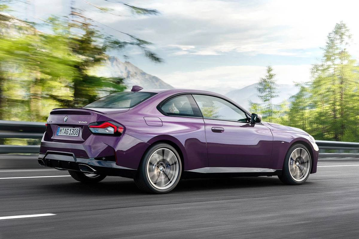 bmw m240i xdrive coupe 2022 oem 08 angle  exterior  purple  rear jpg