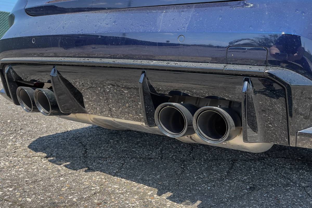 bmw m3 competition 2021  09 blue  exterior  rear  tailpipes jpg