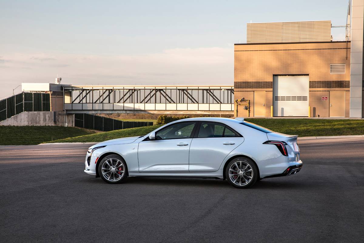 cadillac ct4 sport 2020 03 exterior profile white jpg