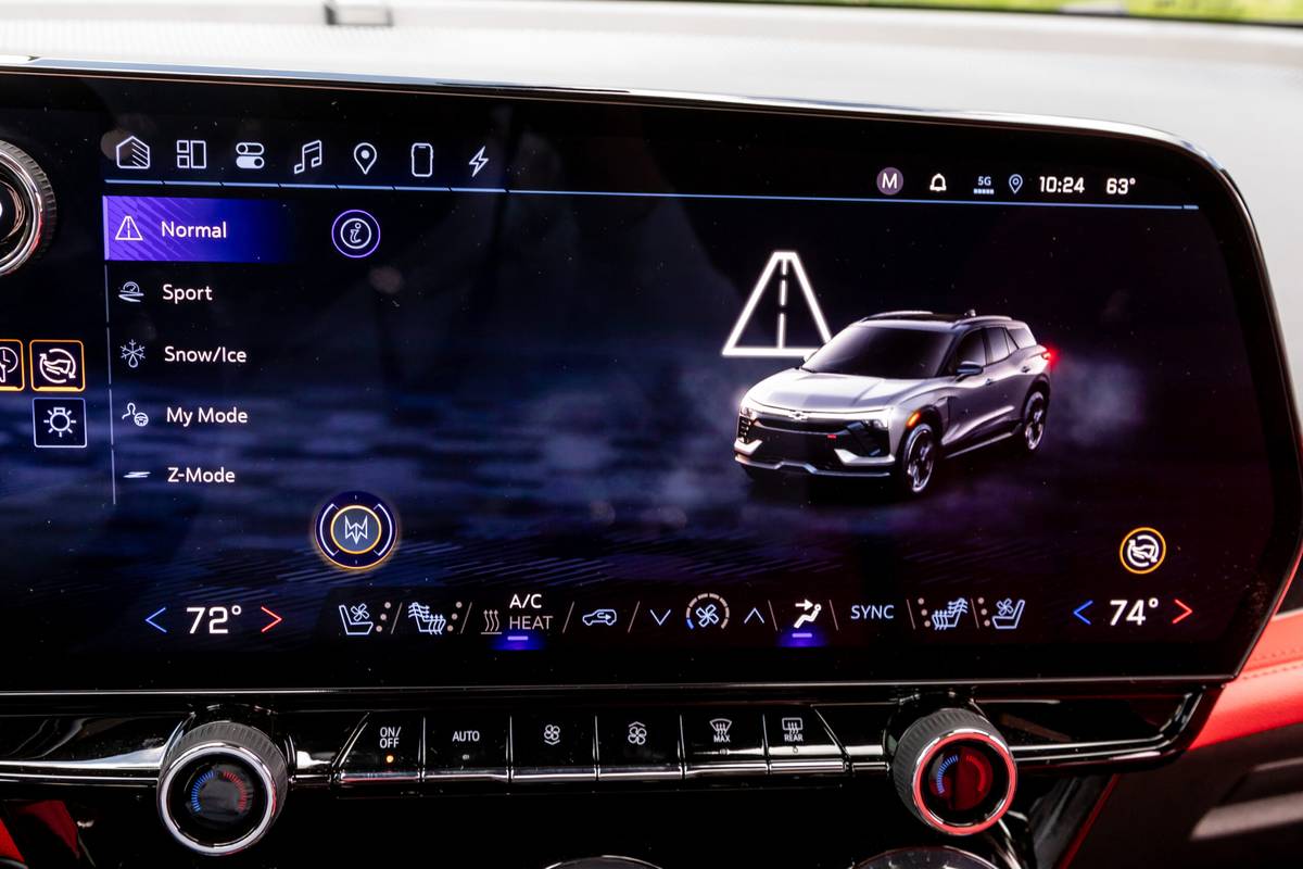 chevrolet blazer ev ss 2025 32 interior center stack display scaled jpg