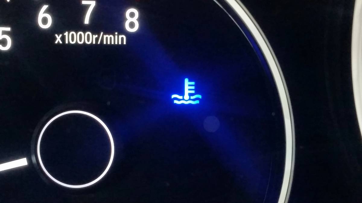 coolant temperature warning light