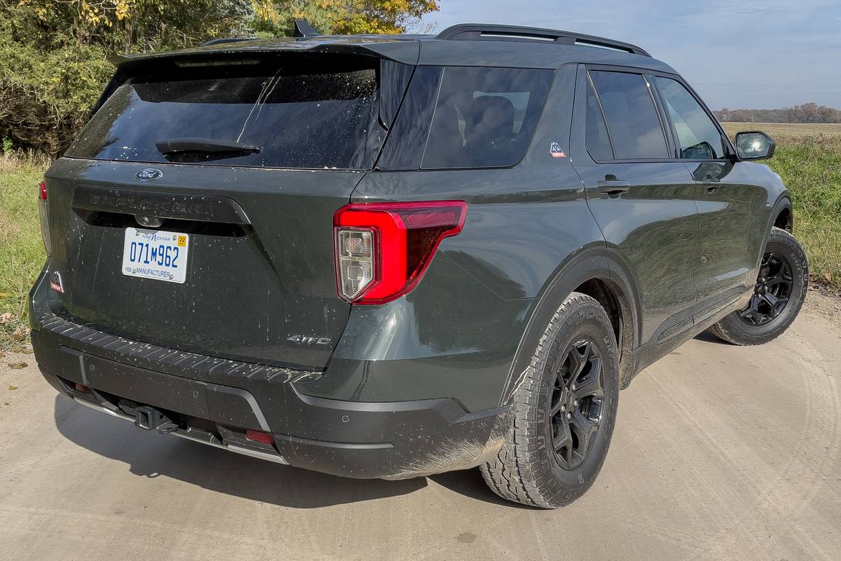 ford explorer timberline 2021 07 black exterior rear angle suv scaled jpg