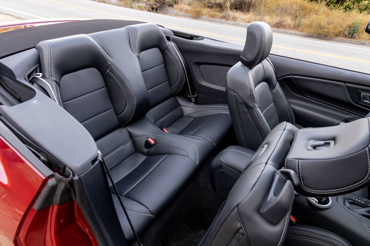 ford mustang ecoboost 2024 31 interior backseat jpg