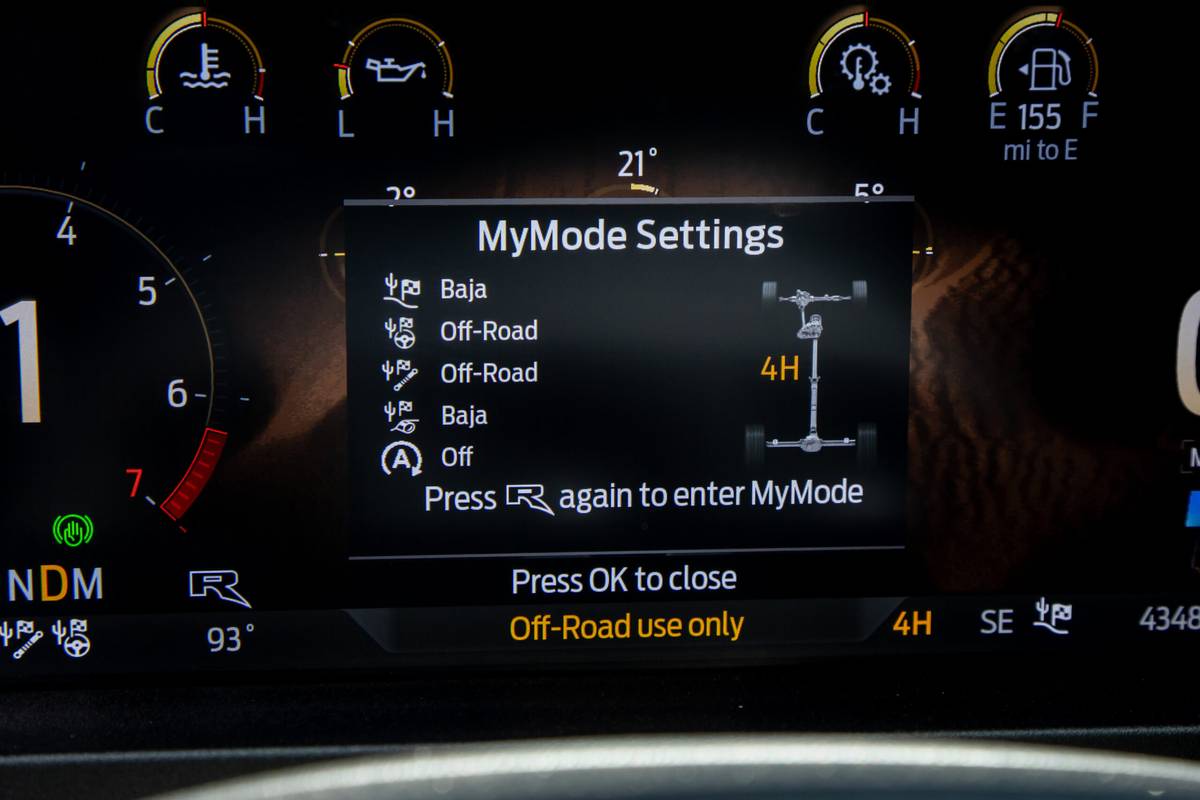 ford ranger raptor supercrew 4x4 2024 64 interior instrument panel scaled jpg