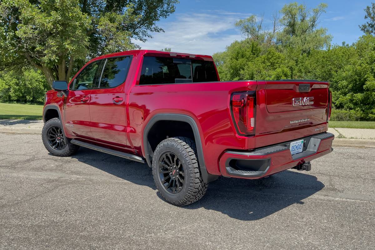 gmc sierra 1500 at4x 2022 09 exterior red rear angle scaled jpg