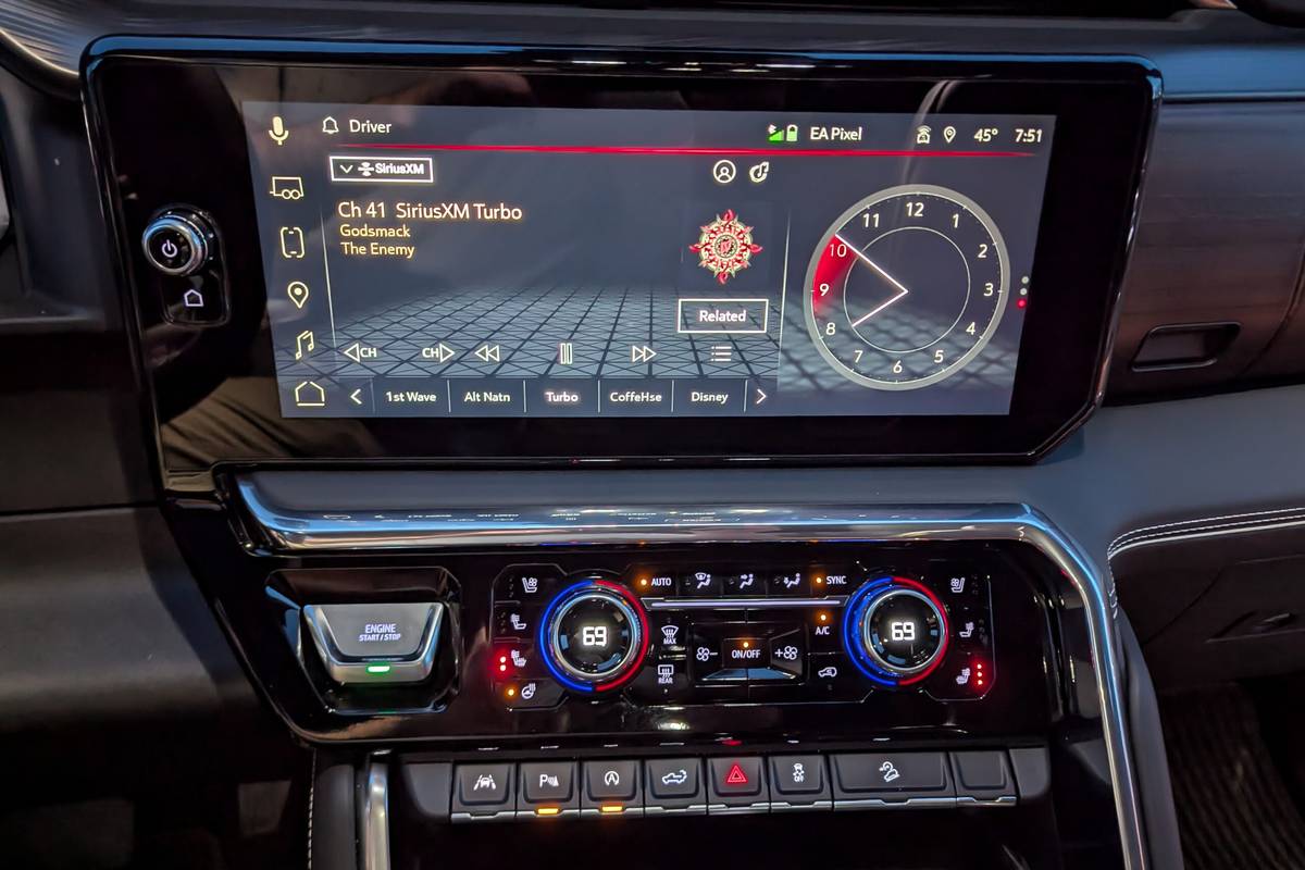 gmc sierra 1500 denali ultimate 2026 24 interior center stack display scaled jpg