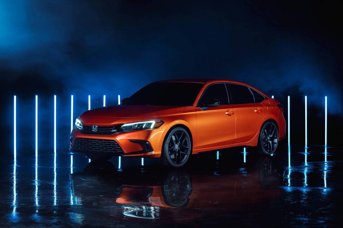 Orange 2022 Honda Civic Prototype
