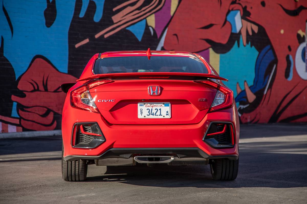 honda civic si 2020 14 exterior  rear  red  textures and patterns jpg