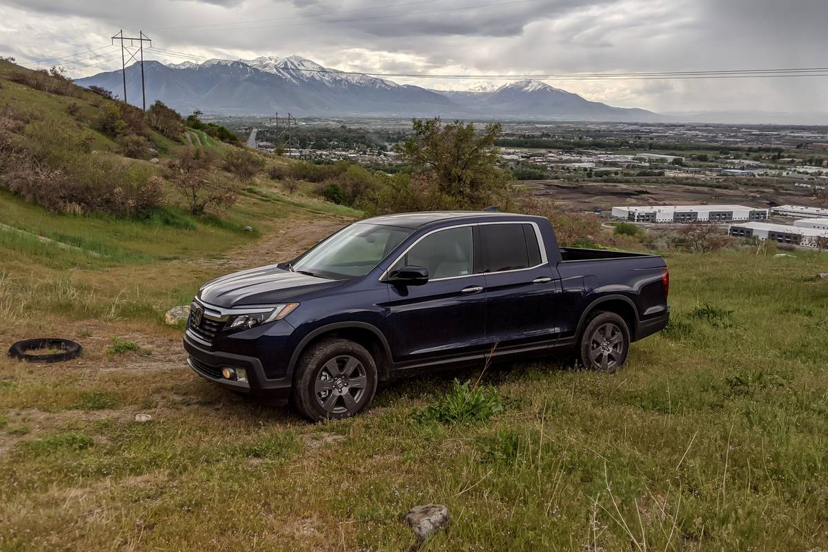 honda ridgeline 2020 03 angle black exterior front scaled jpg