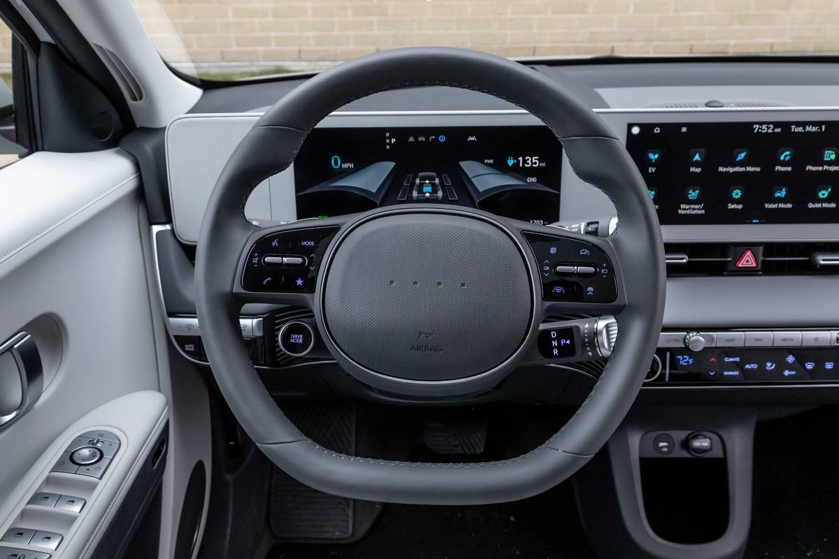 hyundai ioniq 5 2022 27 interior controls steering wheel suv scaled jpg