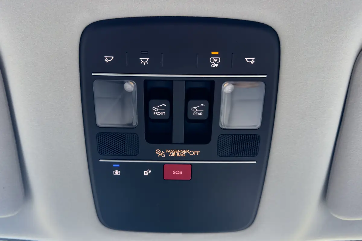 hyundai palisade calligraphy 2026 20 interior overhead controls jpg