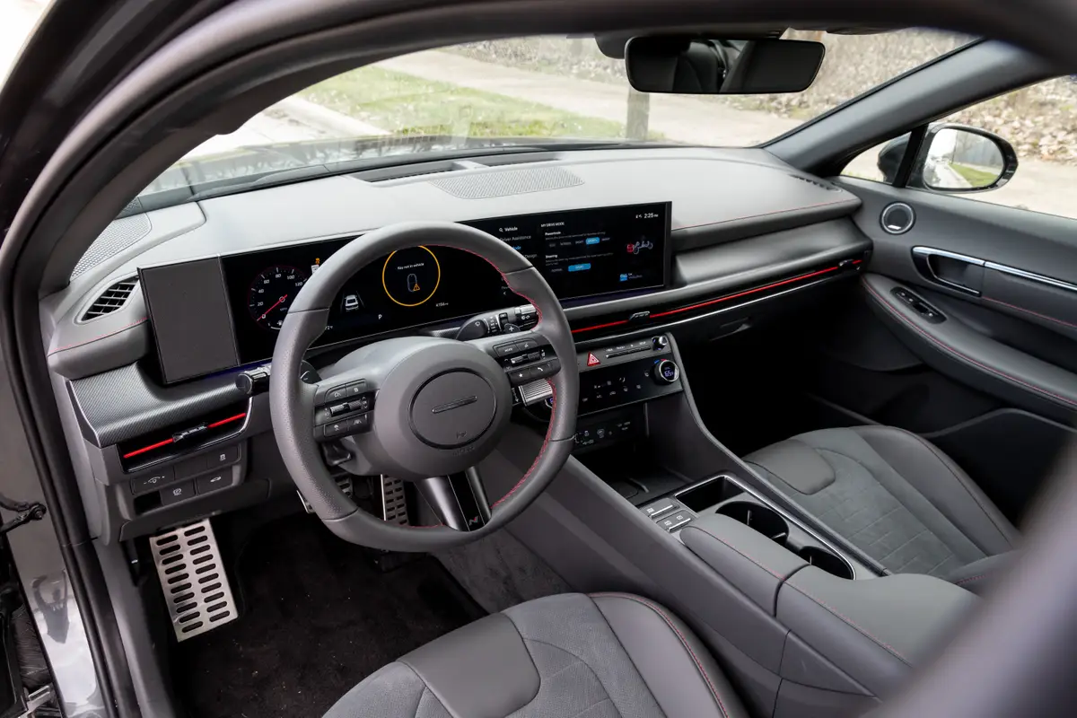 hyundai sonata n line 2025 18 interior front row jpg