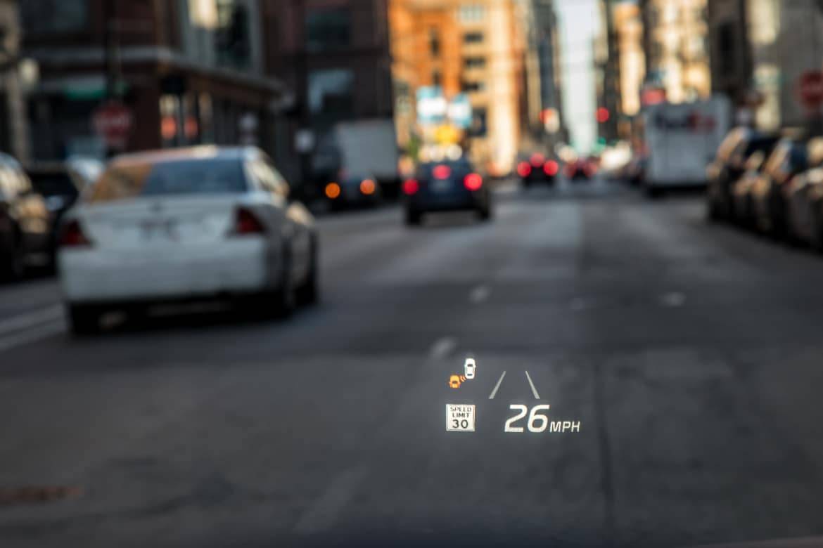 Heads-up display to stay focused on the road