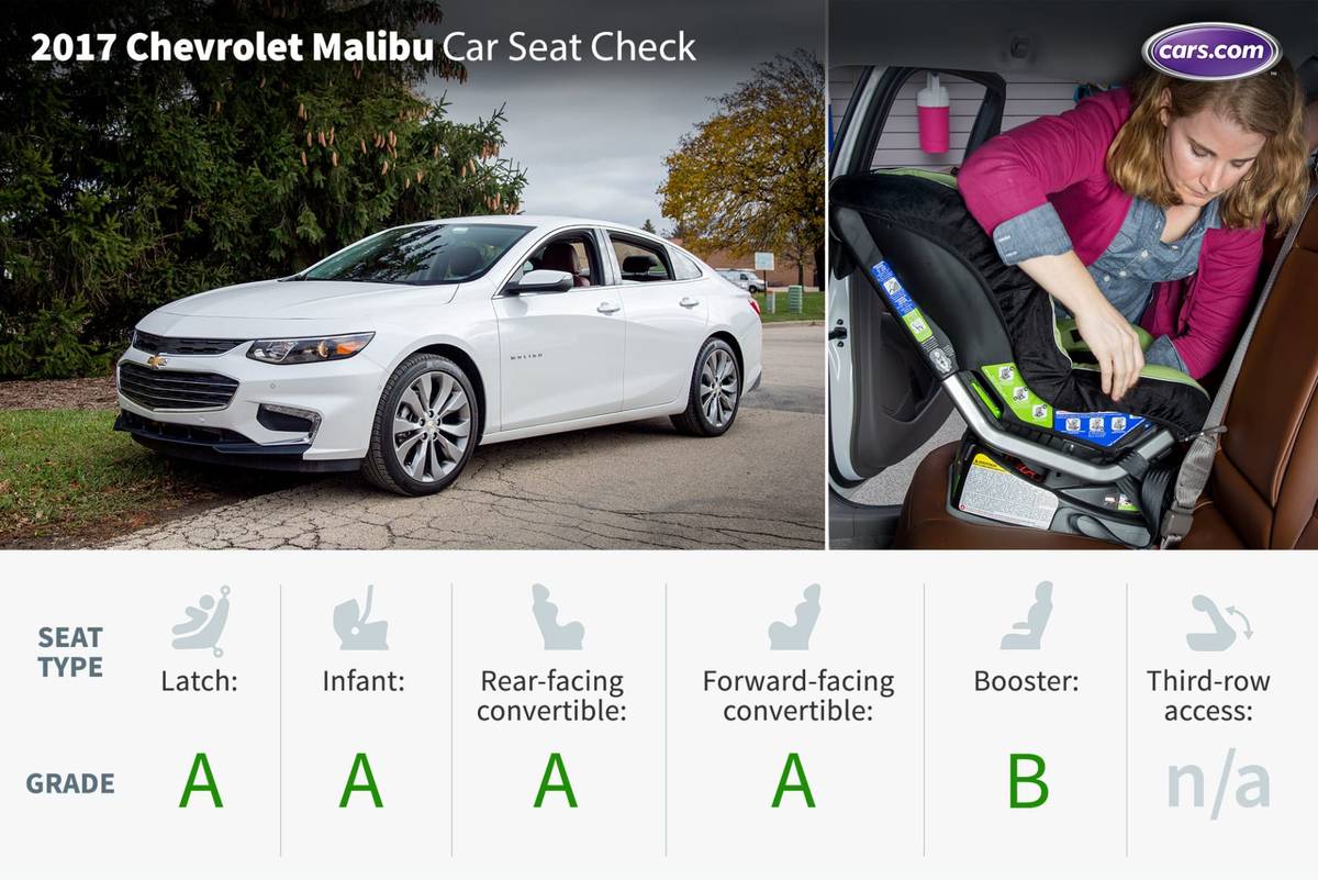 Chevy malibu on sale 3 car seats