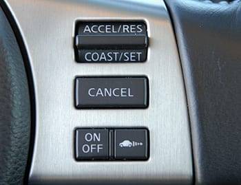 Adaptive cruise control buttons