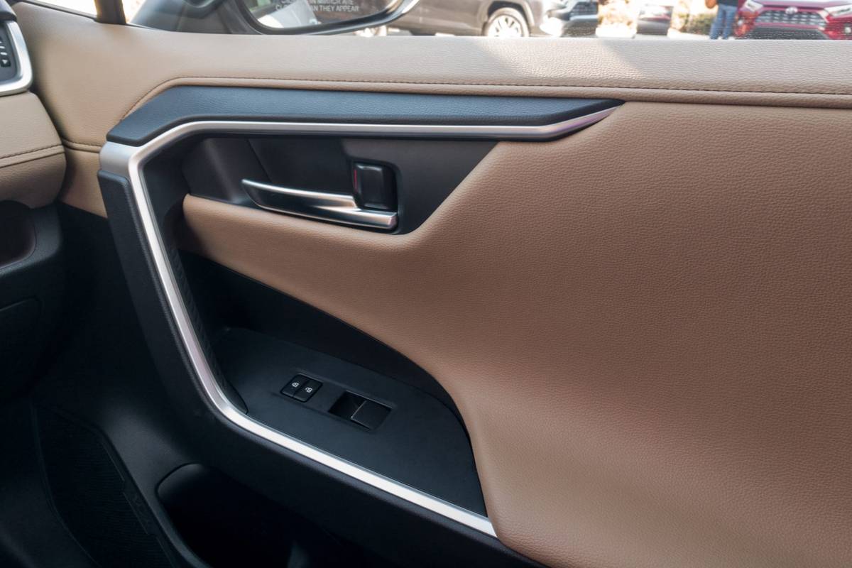 Other trim levels also have soft-touch materials where it counts, plus a smart cabin design. | Cars.com photos by Jennifer Geiger