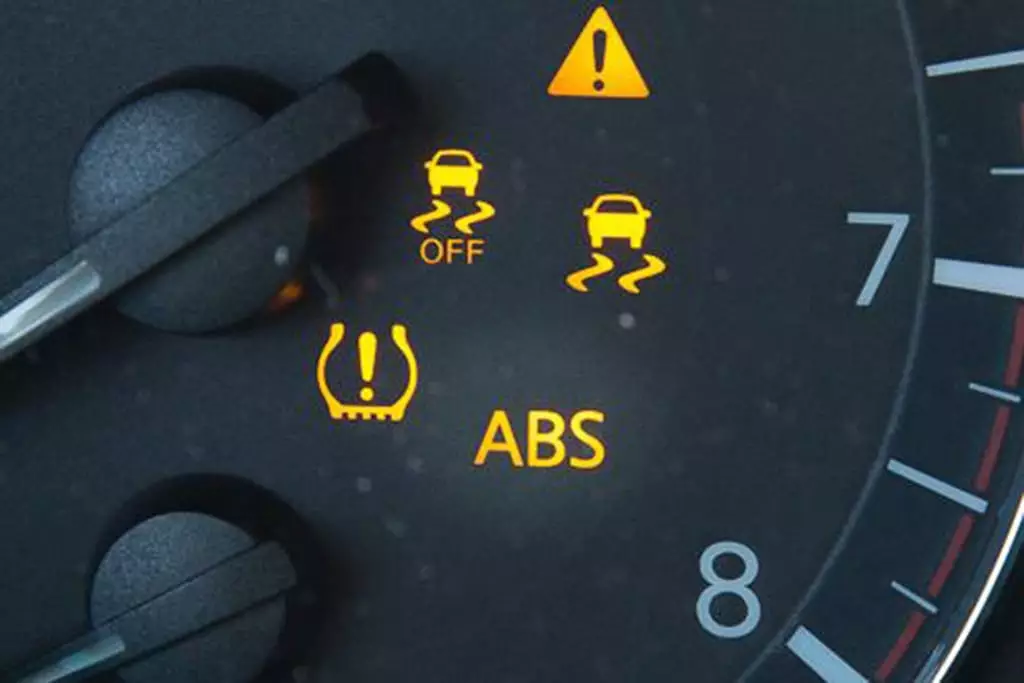 The Antilock Brake System dashboard indicator light