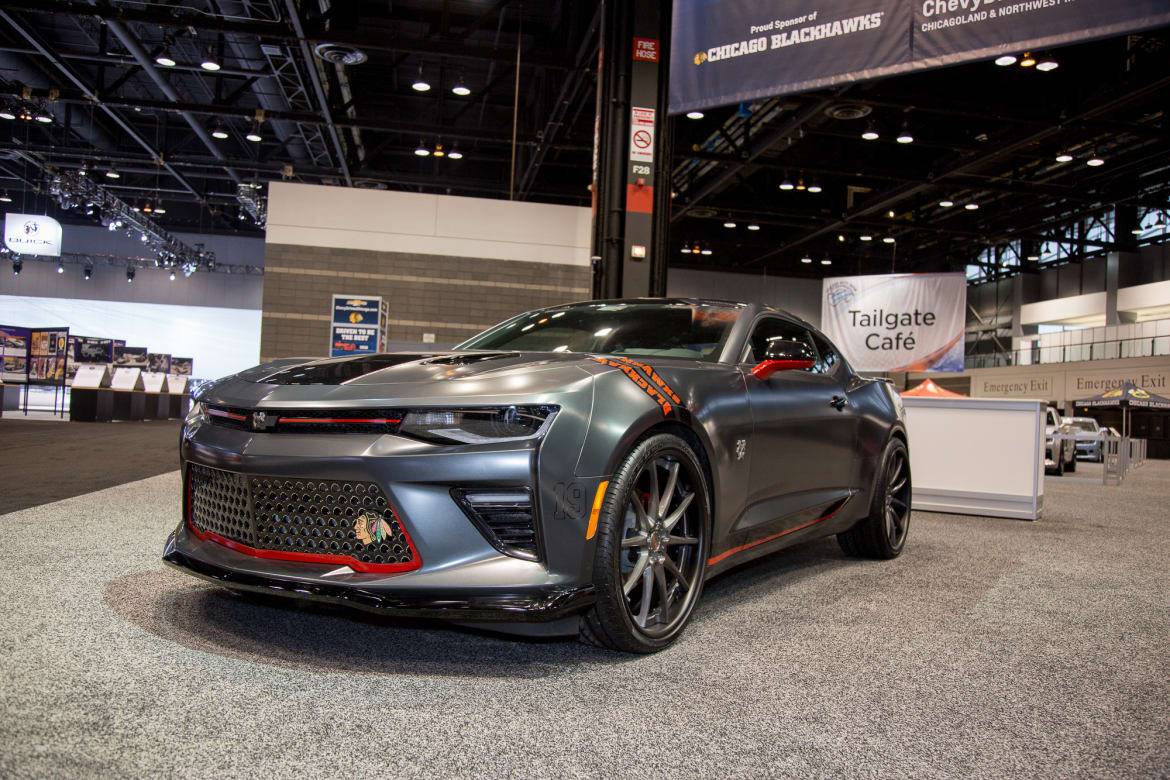 Custom Blackhawks Chevy Camaro Takes Center Ice at Chicago Auto Show ...