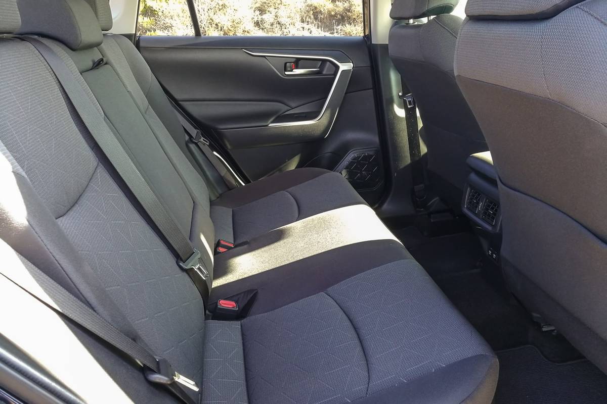 Backseat room is up slightly for 2019. | Cars.com photos by Jennifer Geiger