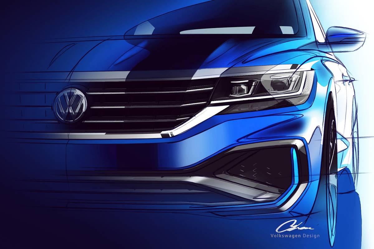 Here's What The New Volkswagen Logo Looks Like On A Grille