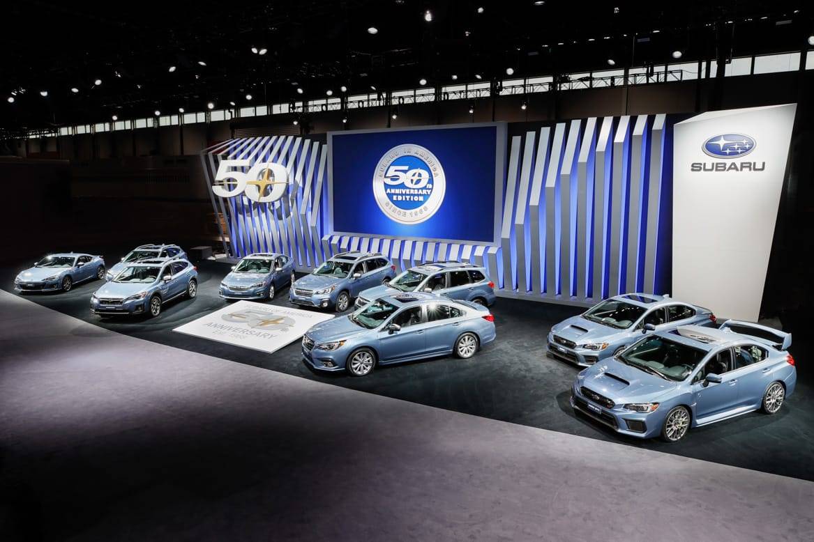Subaru 50th Anniversary Editions