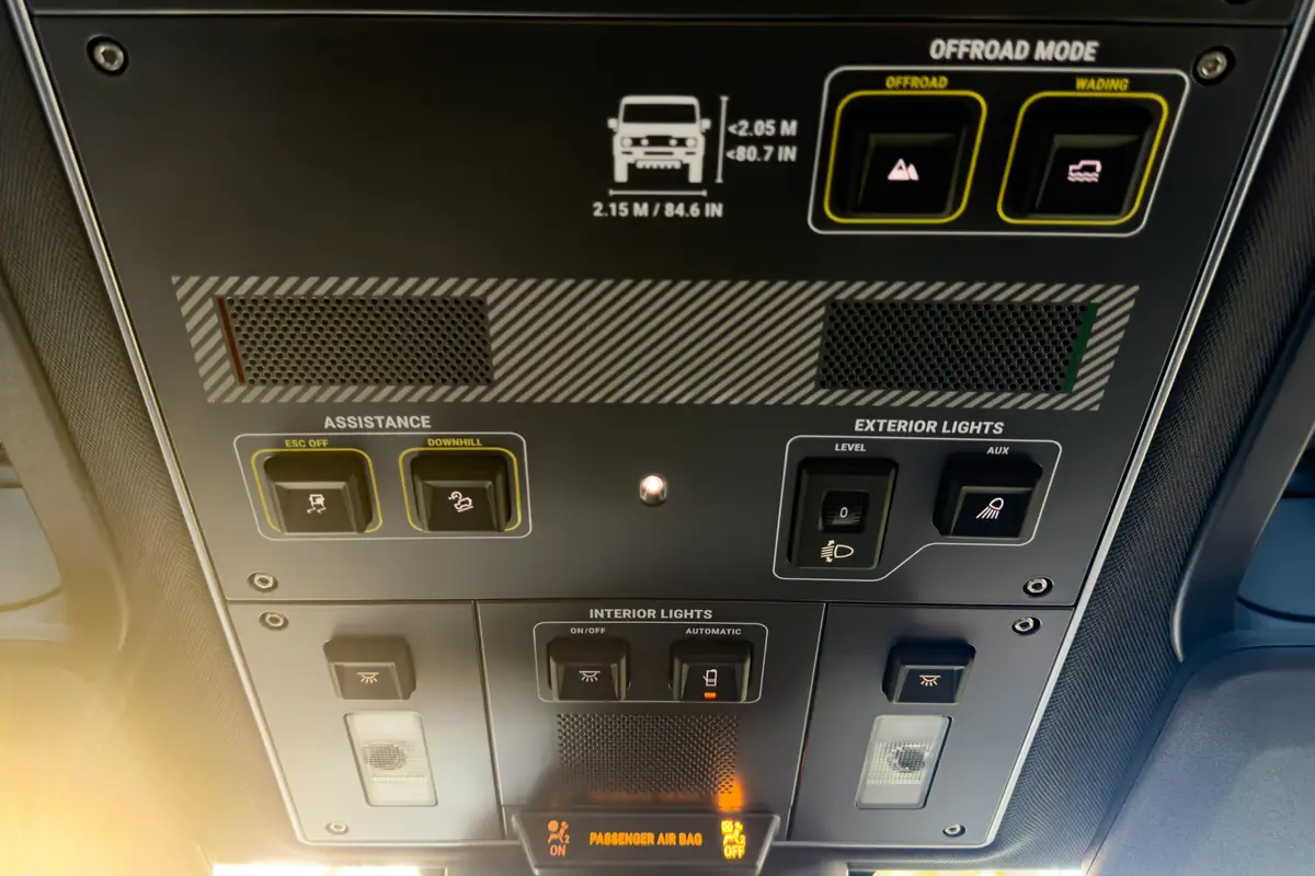 ineos grenadier black edition 2026 38 interior overhead controls scaled jpg