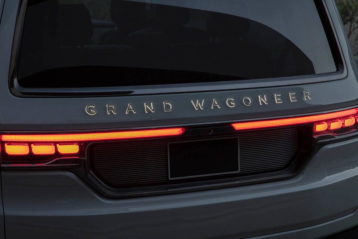 Jeep Grand Wagoneer rear taillights and decal