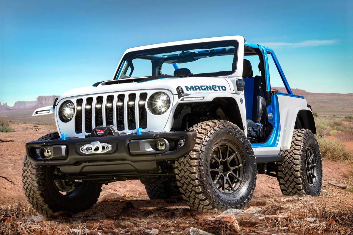 21 Easter Jeep Safari Jeep Unveils All Electric Wrangler Magneto Other Concepts News Cars Com