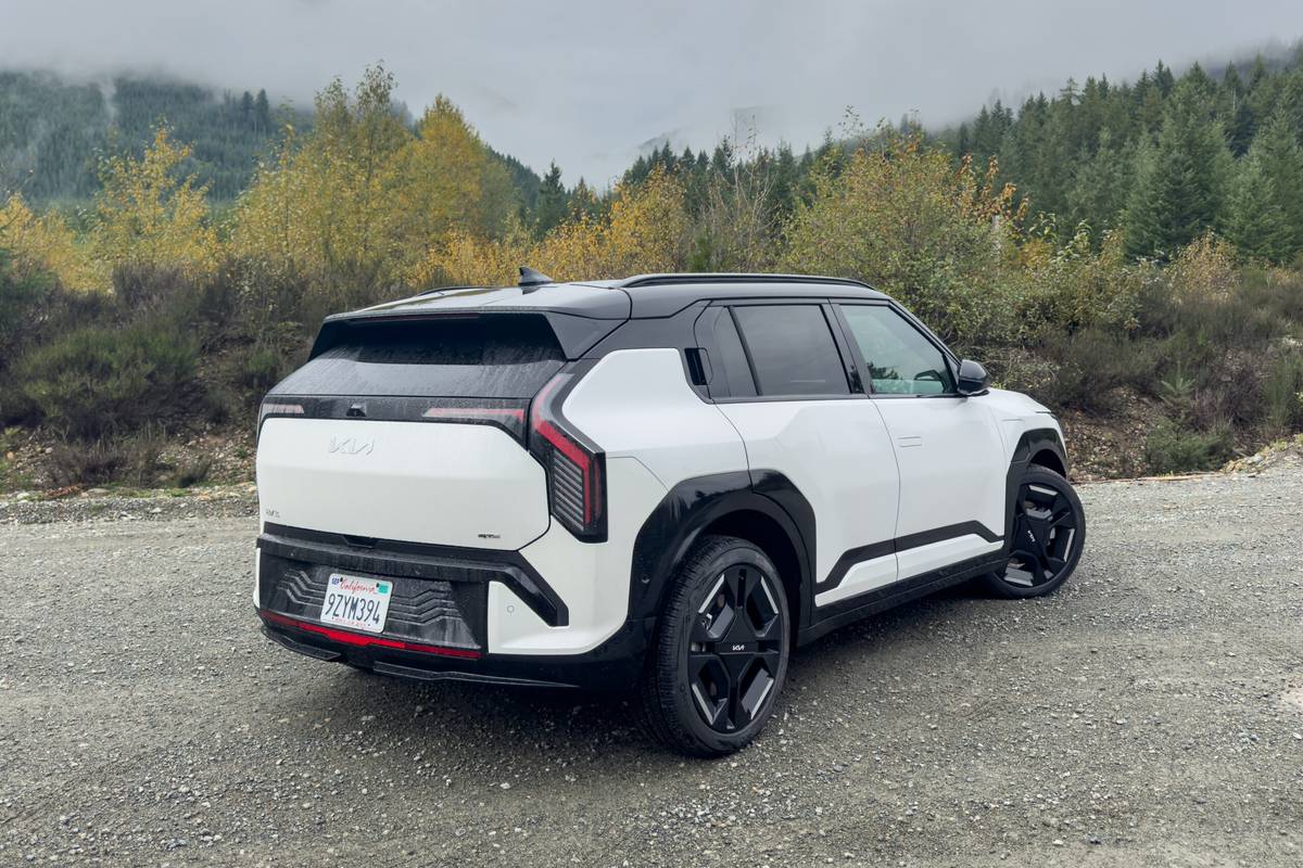 2027 Kia EV3, rear angle