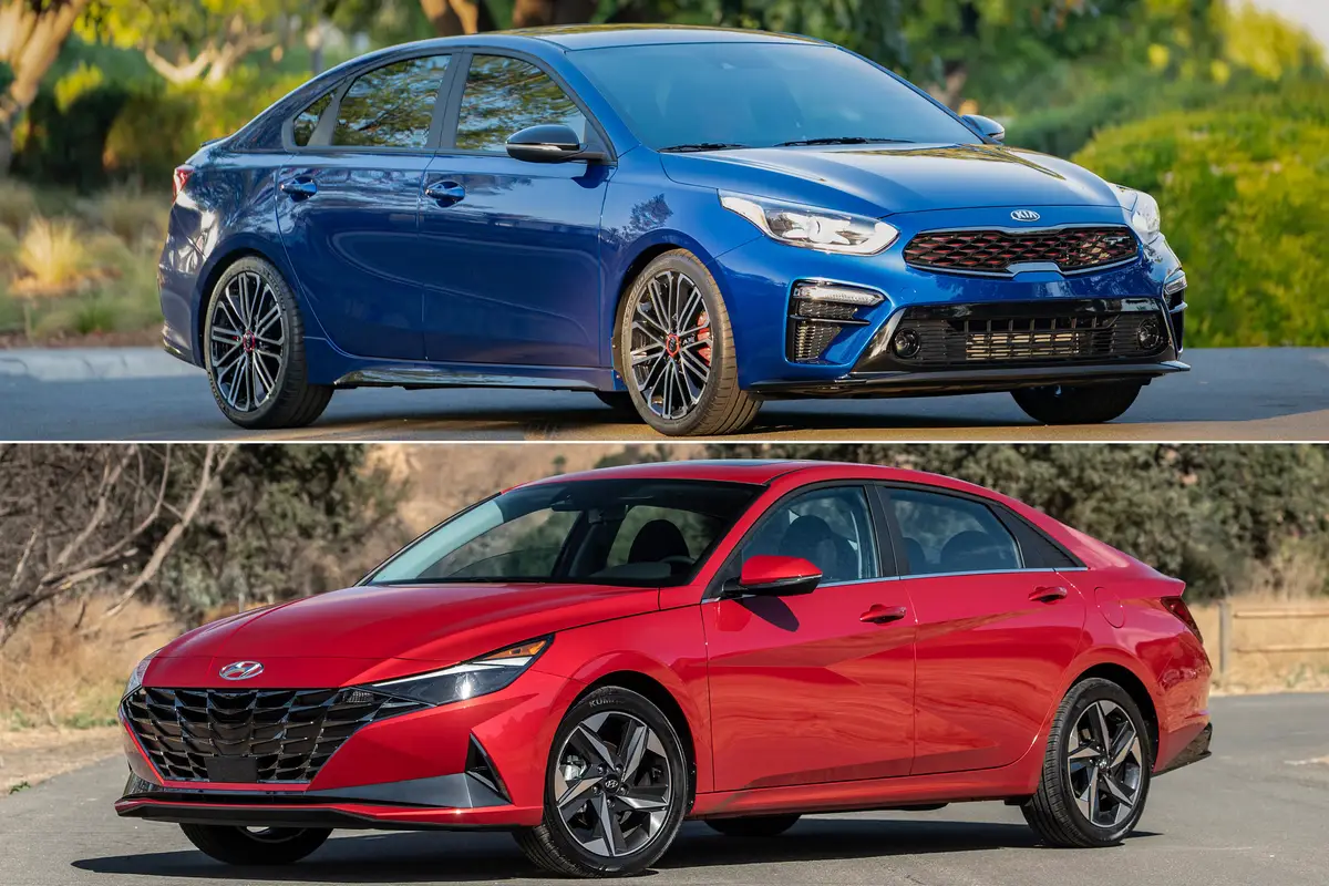 2021 Hyundai Elantra and 2021 Kia Forte